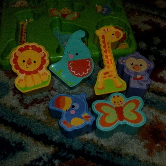 Fisher Price SILLY SOUNDS PUZZLE 6 piece ANIMAL ZOO JUNGLE Talking Musical WORKS - Picture 2 of 2